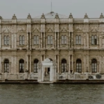 Dolmabahçe Palace façade beside the Bosphorus